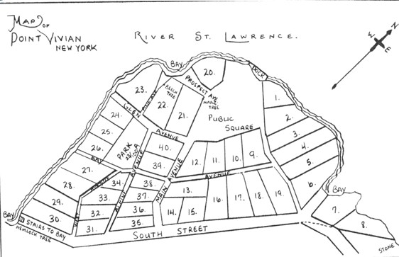1877 map of 40 lots