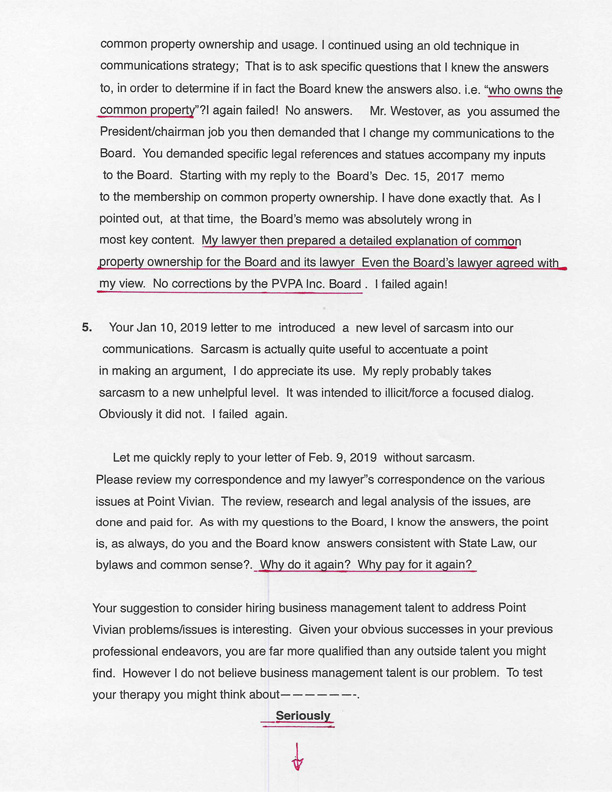 Murray Response to Westover, Feb. 18, 2019 3