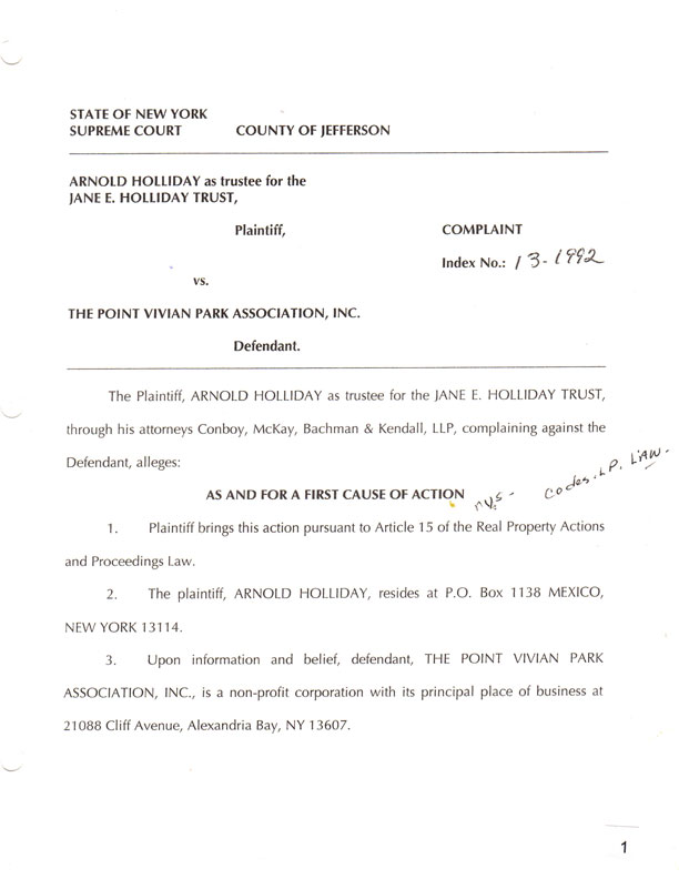 Complaint p1 9/11/2013