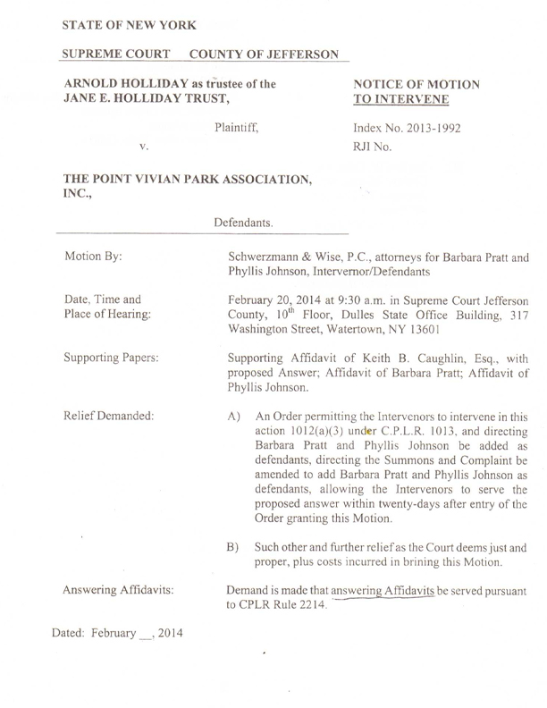 motion to intervene 2014 02 10 1